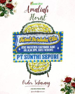 Papan Bunga Duka di Kolf Braza