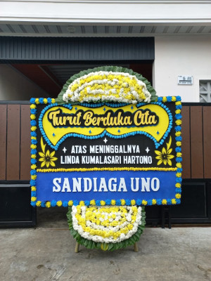 Papan Bunga Duka di Kolf Braza